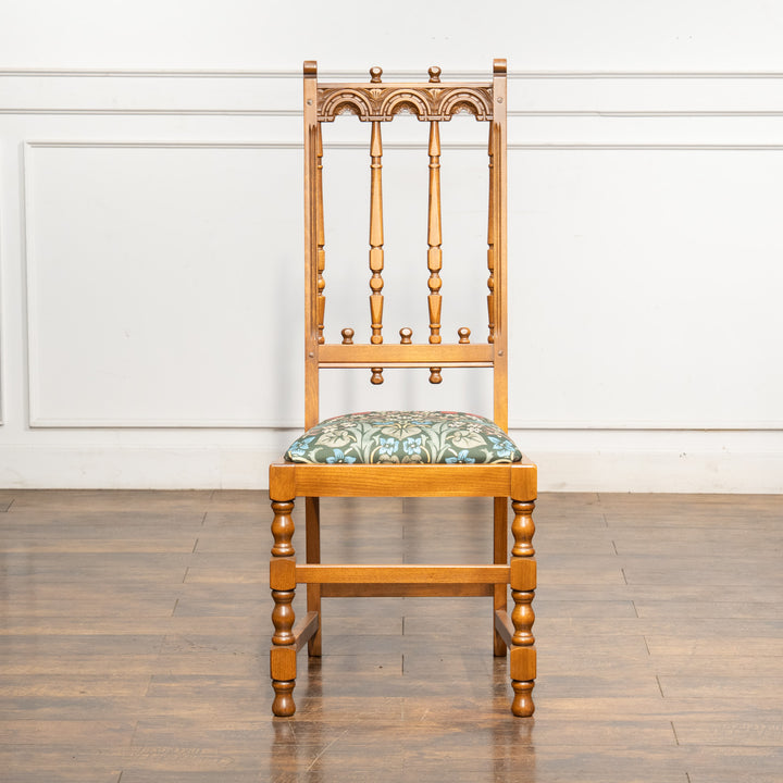 英国【ERCOL アーコール】ウィリアムモリス生地を使った ヨークシャーチェア /24I-1
