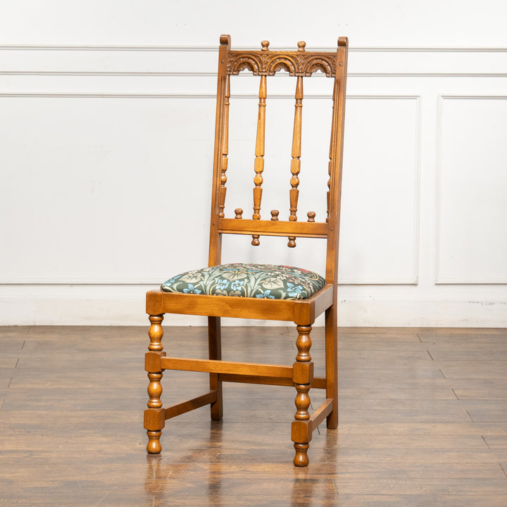 英国【ERCOL アーコール】ウィリアムモリス生地を使った ヨークシャーチェア /24I-2