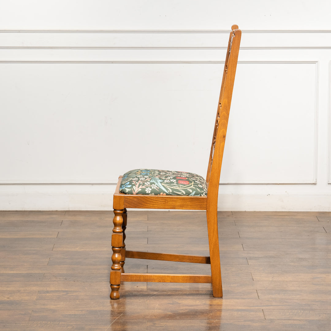 英国【ERCOL アーコール】ウィリアムモリス生地を使った ヨークシャーチェア /24I-2