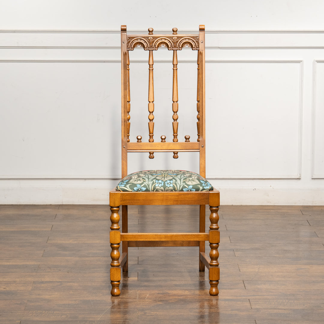 英国【ERCOL アーコール】ウィリアムモリス生地を使った ヨークシャーチェア /24I-3