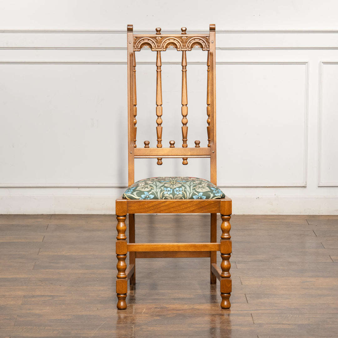 英国【ERCOL アーコール】ウィリアムモリス生地を使った ヨークシャーチェア /24I-4