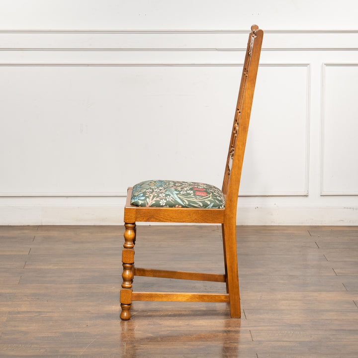 英国【ERCOL アーコール】ウィリアムモリス生地を使った ヨークシャーチェア /24I-4