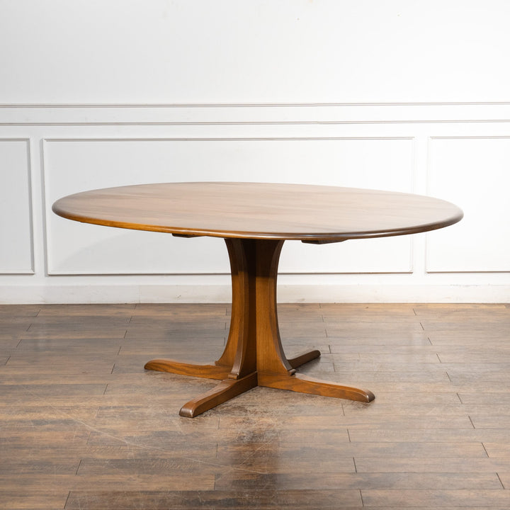 英国【ERCOL アーコール】支柱と台座でしっかりとした造り ペデスタルテーブル No.883 Winsor ウィンザー[m]
