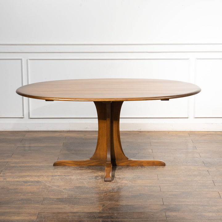 英国【ERCOL アーコール】支柱と台座でしっかりとした造り ペデスタルテーブル No.883 Winsor ウィンザー[m]