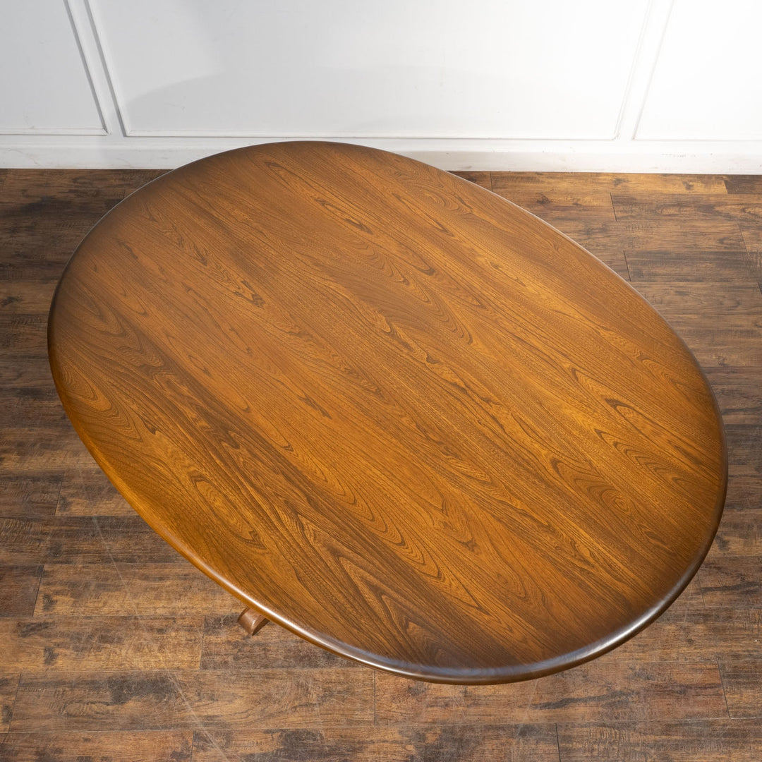 英国【ERCOL アーコール】支柱と台座でしっかりとした造り ペデスタルテーブル No.883 Winsor ウィンザー[m]