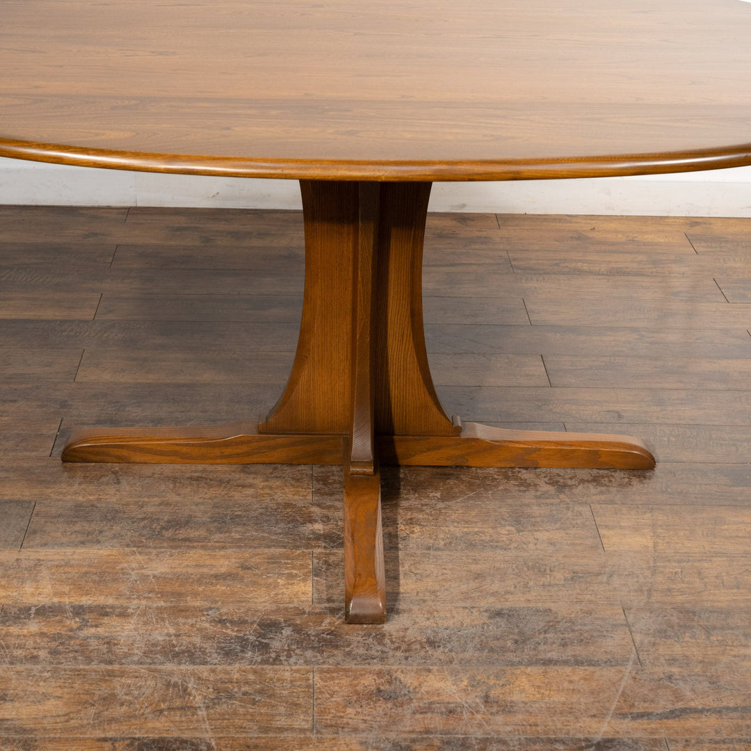 英国【ERCOL アーコール】支柱と台座でしっかりとした造り ペデスタルテーブル No.883 Winsor ウィンザー[m]