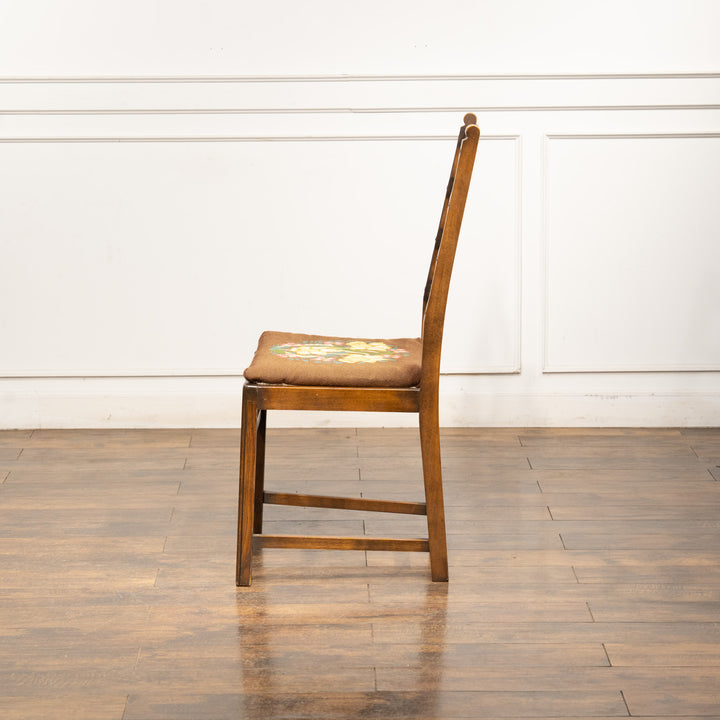 英国【ERCOL アーコール】花柄のクッションが素敵 ラダーバックチェア No.715 Old Colonial オールドコロニアル /24I-1
