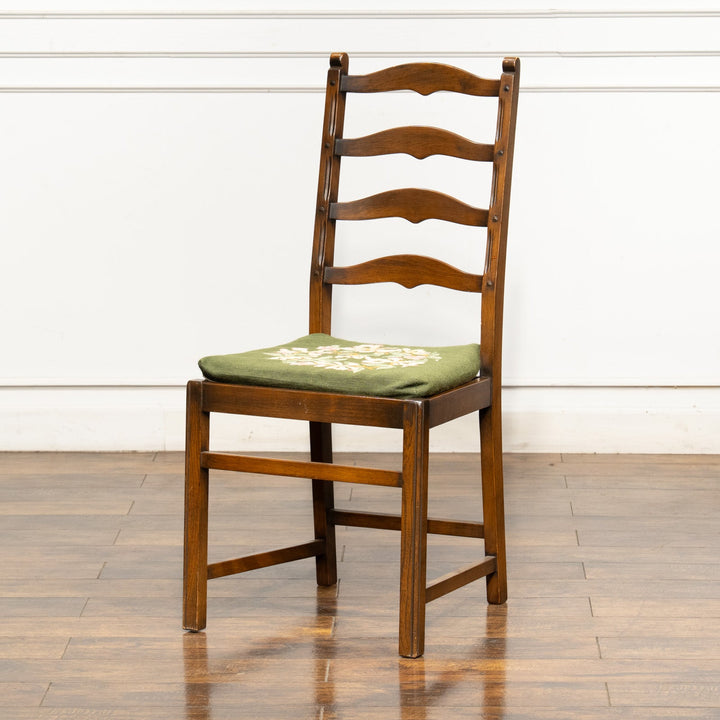 英国【ERCOL アーコール】優雅なデザインの背もたれが上品 ラダーバック ダイニングチェア /24I-2[m]