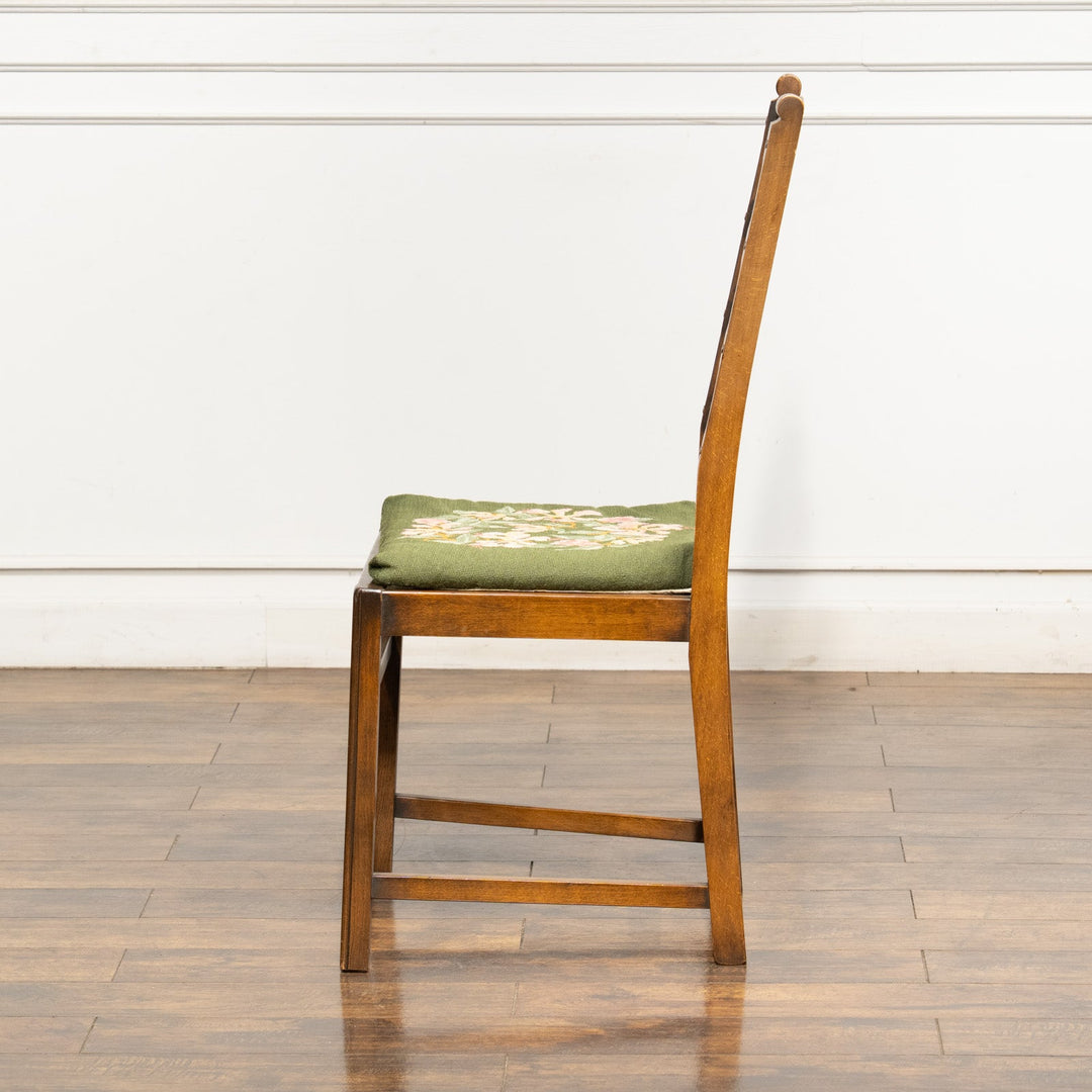 英国【ERCOL アーコール】優雅なデザインの背もたれが上品 ラダーバック ダイニングチェア /24I-2[m]