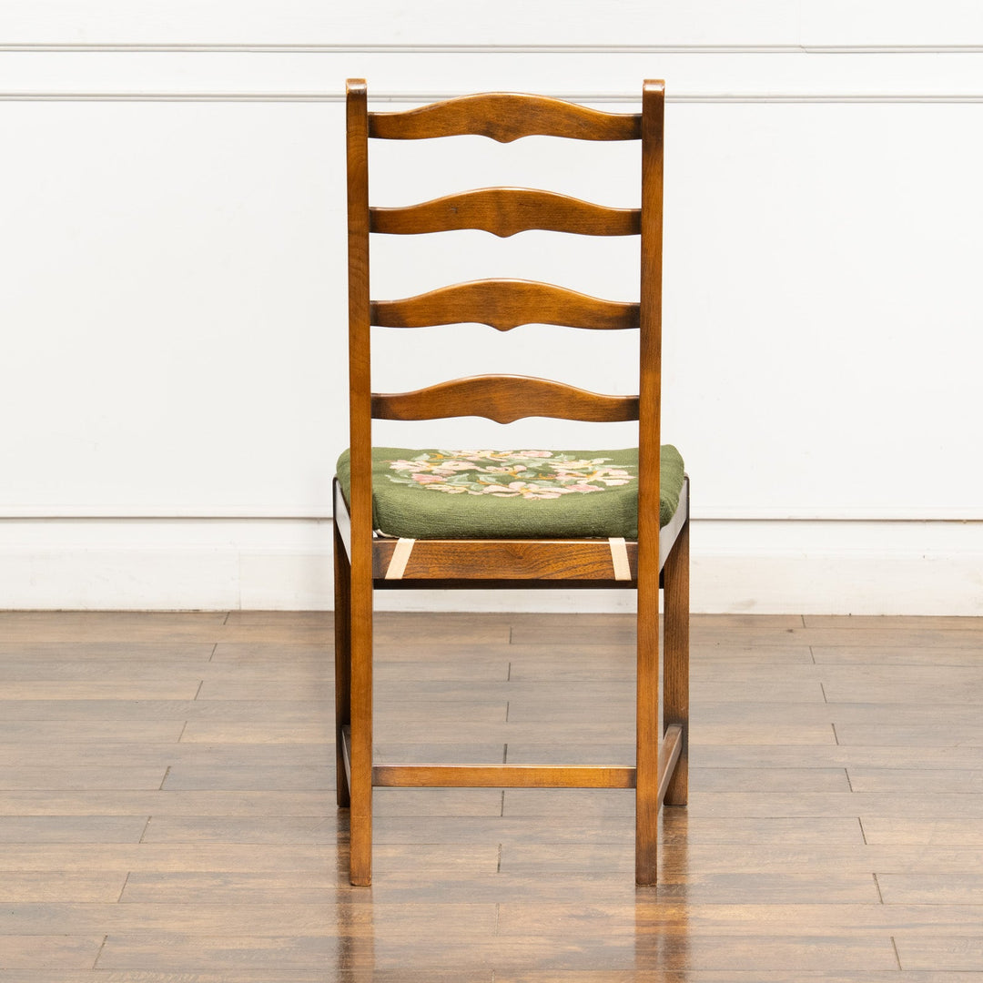 英国【ERCOL アーコール】優雅なデザインの背もたれが上品 ラダーバック ダイニングチェア /24I-2[m]