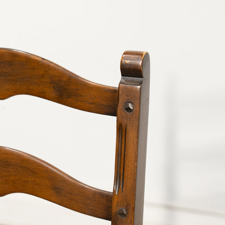 英国【ERCOL アーコール】優雅なデザインの背もたれが上品 ラダーバック ダイニングチェア /24I-2[m]