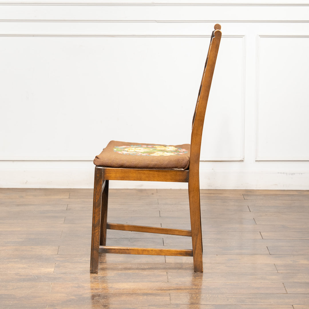 英国【ERCOL アーコール】花柄のクッションが素敵 ラダーバックチェア No.715 Old Colonial オールドコロニアル /24I-3
