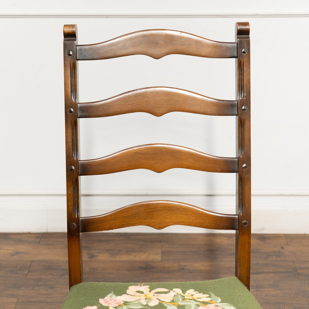 英国【ERCOL アーコール】優雅なデザインの背もたれが上品 ラダーバック ダイニングチェア /24I-4[m]