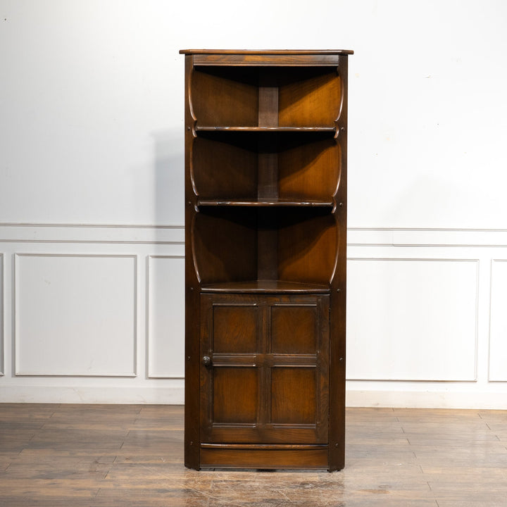 英国【ERCOL アーコール】エルム コーナーキャビネット No.474 Old Colonial オールドコロニアル /24I-B1[m]