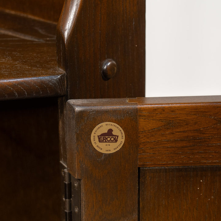 英国【ERCOL アーコール】エルム コーナーキャビネット No.474 Old Colonial オールドコロニアル /24I-B1[m]
