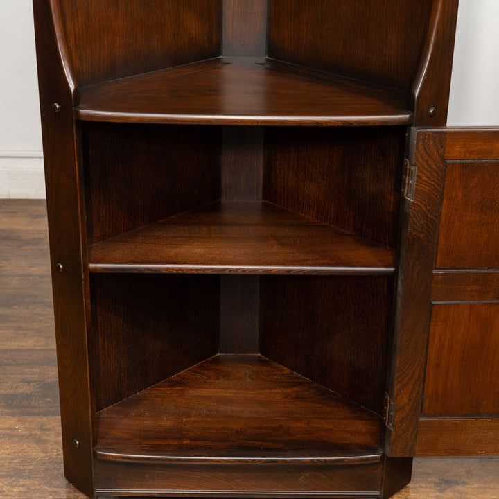 英国【ERCOL アーコール】エルム コーナーキャビネット No.474 Old Colonial オールドコロニアル /24I-B2