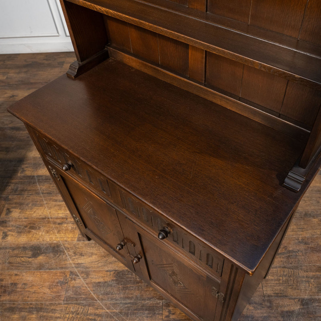 英国【JAYCEE FURNITURE ジェイシーファニチャー】イギリス伝統様式を忠実に再現 オーク オープンカップボード[m]