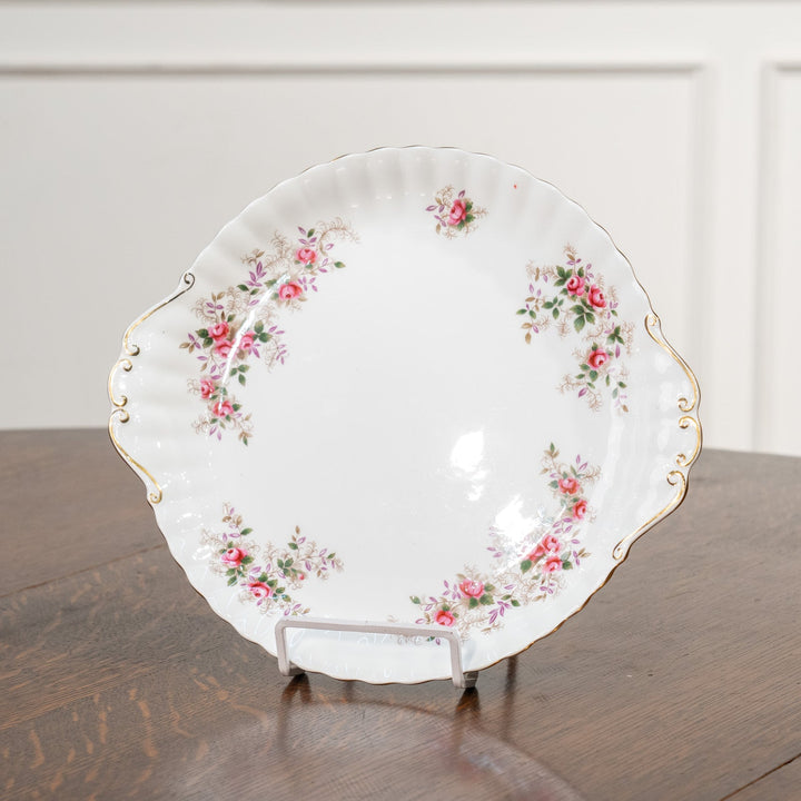 【ROYAL ALBERT ロイヤルアルバート Lavender Rose ラベンダーローズ】ブレッド&バタープレート 26×23cm /24I[m]
