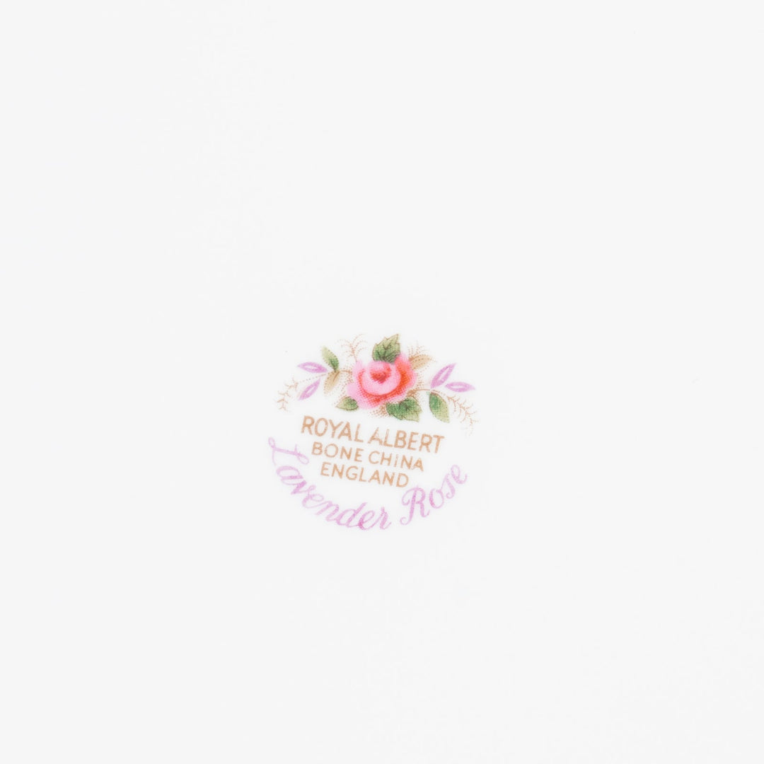 【ROYAL ALBERT ロイヤルアルバート Lavender Rose ラベンダーローズ】ブレッド&バタープレート 26×23cm /24I[m]