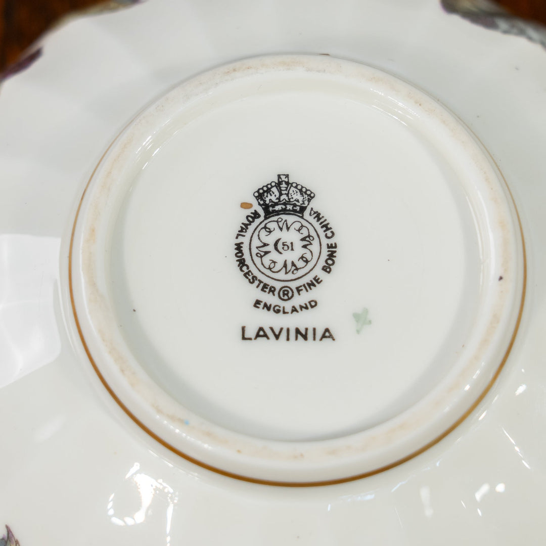 【ROYAL WORCESTER ロイヤルウースター Lavinia ラヴィニア】シュガーボウル /24I[m]
