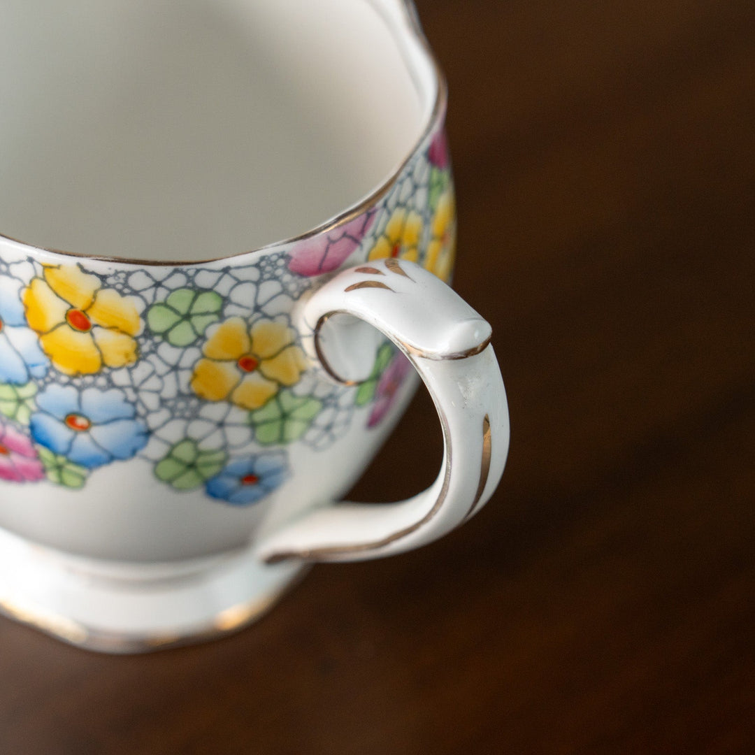 【ROYAL ALBERT ロイヤルアルバート】色彩豊かな小花が描かれた ミルクジャグ[m]