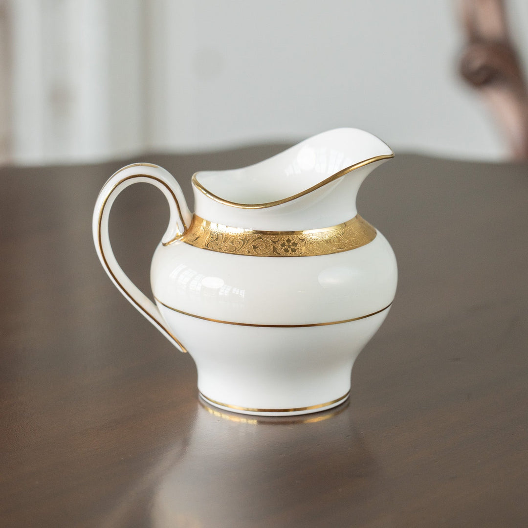 【MINTON ミントン BUCKINGHAM バッキンガム】金彩のラインがゴージャス ミルクジャグ[m]