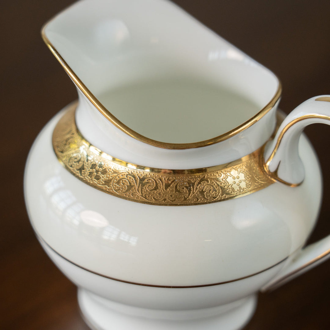 【MINTON ミントン BUCKINGHAM バッキンガム】金彩のラインがゴージャス ミルクジャグ[m]