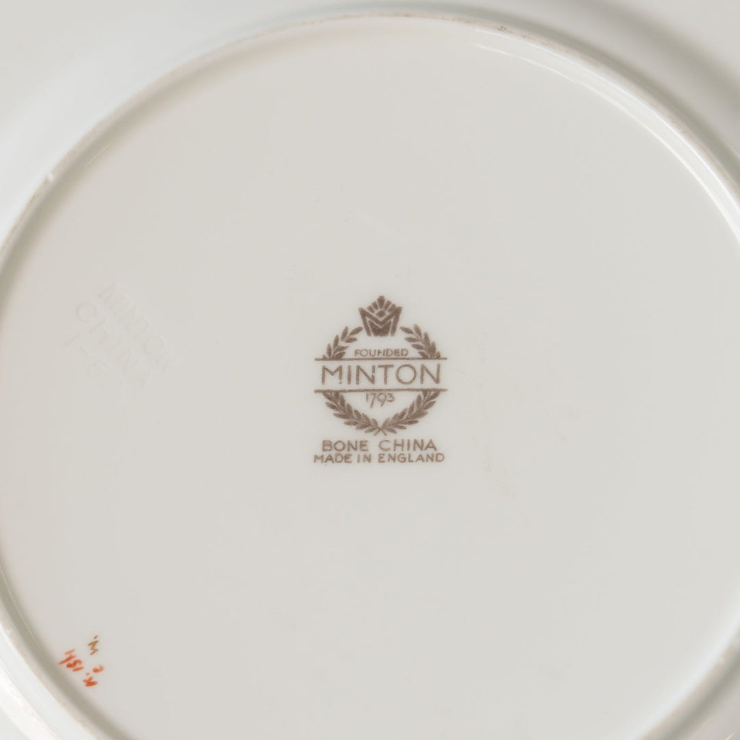 【MINTON ミントン BUCKINGHAM バッキンガム】金彩のラインがゴージャス ブレッド&バタープレート 26×23cm [m]
