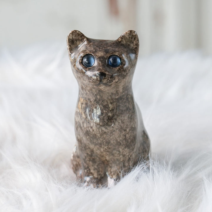 【Winstanley Cat ウィンスタンレイ キャット】◇まん丸お目目が特徴的 ブルーアイ Solid grey グレー /24L[m]