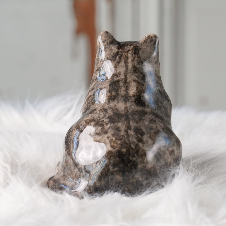 【Winstanley Cat ウィンスタンレイ キャット】◇首元までたぷたぷの重厚感あるフォルム Silver tabby シルバータビー /24L[m]