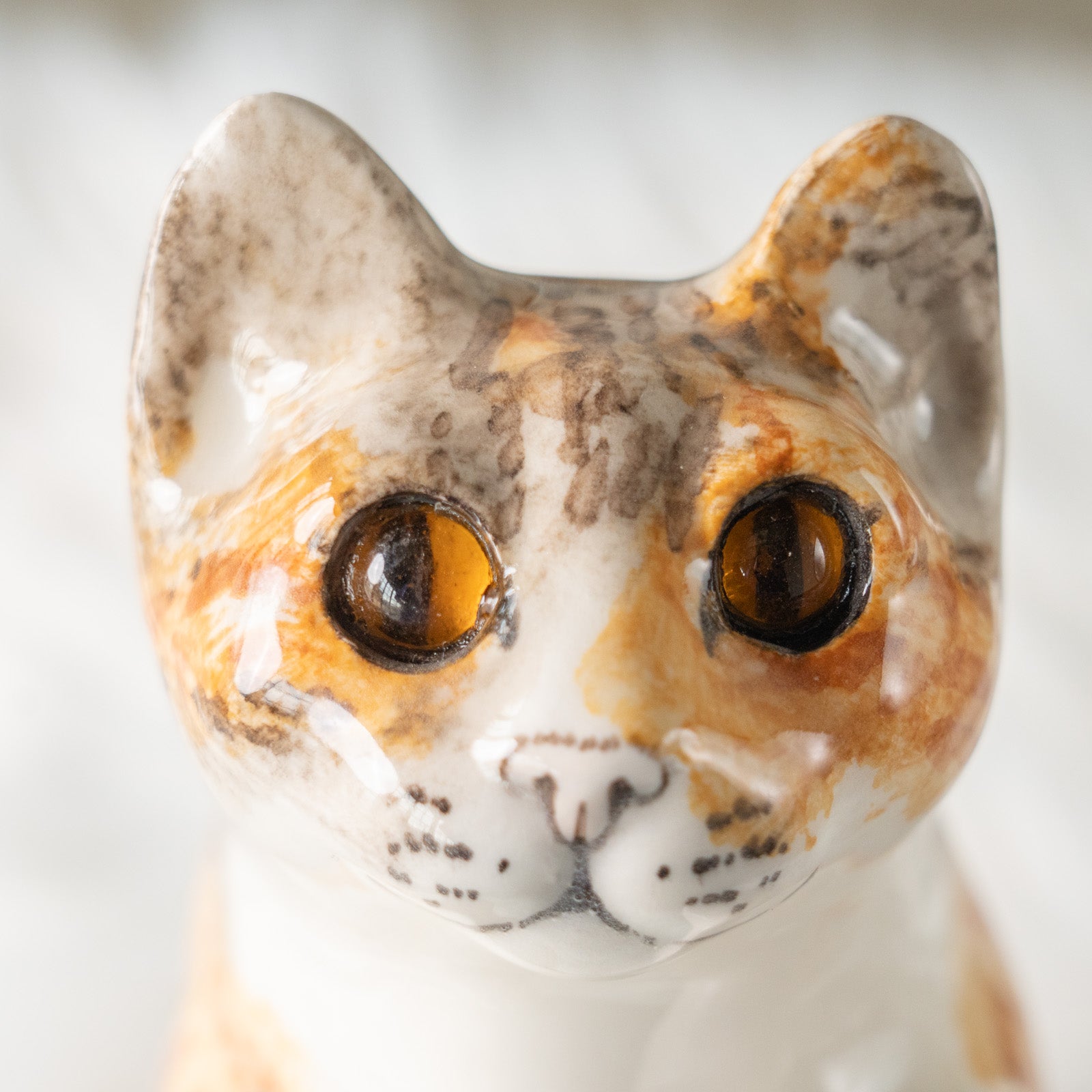 モデルNo.24　ウィンスタンレイキャット　サックス5thアベニュー　貫入無し❣️ Winstanley Cat ウィンスタンレイ キャット】キラキラした表情で二本足