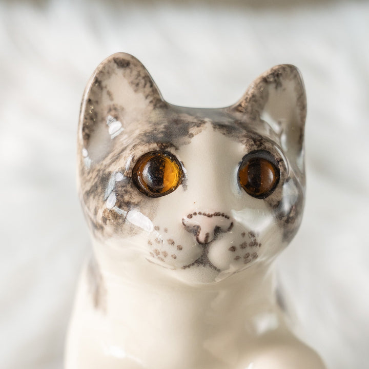 【Winstanley Cat ウィンスタンレイ キャット】◇キラキラした表情で二本足で立つ Silver tabby シルバータビー /24L[m]
