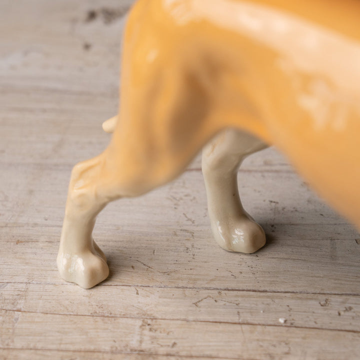 【BESWICK ベスウィック】力強さとしなやかさを感じる美しいフォルム グレートデン ドッグフィギュリン[m]