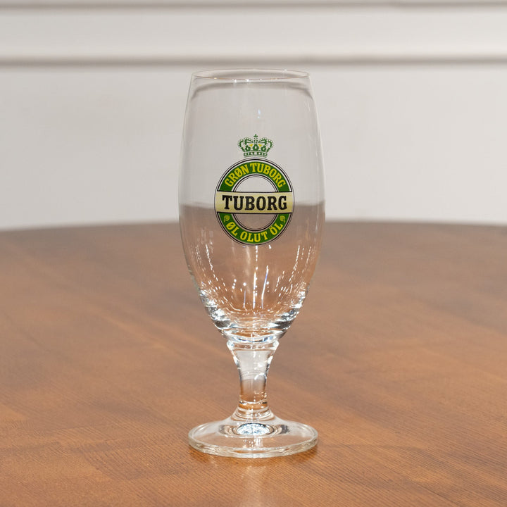 デンマークの醸造所「TUBORG」のロゴが目を惹く ビアグラス /25D