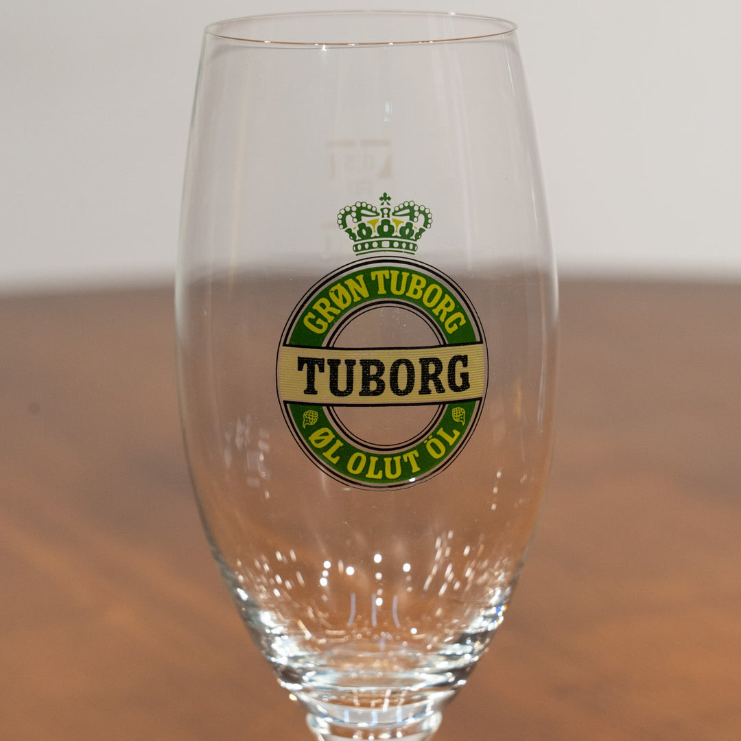 デンマークの醸造所「TUBORG」のロゴが目を惹く ビアグラス /25D