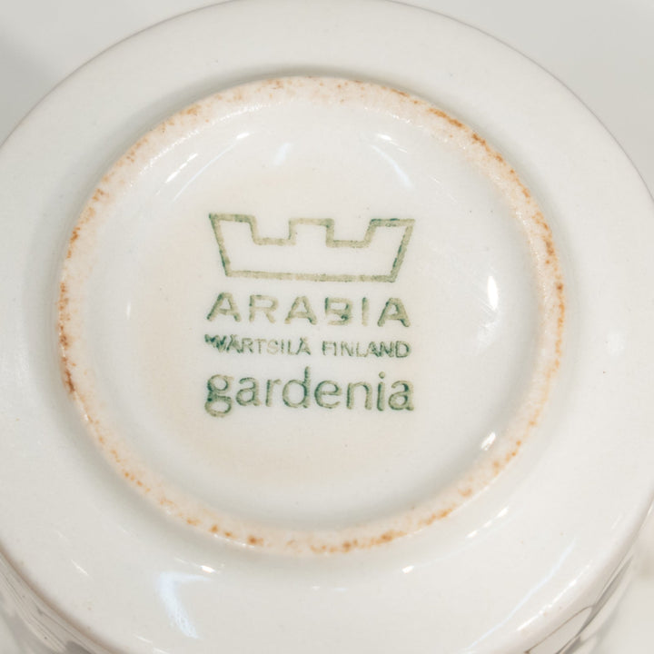 【ARABIA アラビア Gardenia ガーデニア】コーヒーカップ＆ソーサー /25D