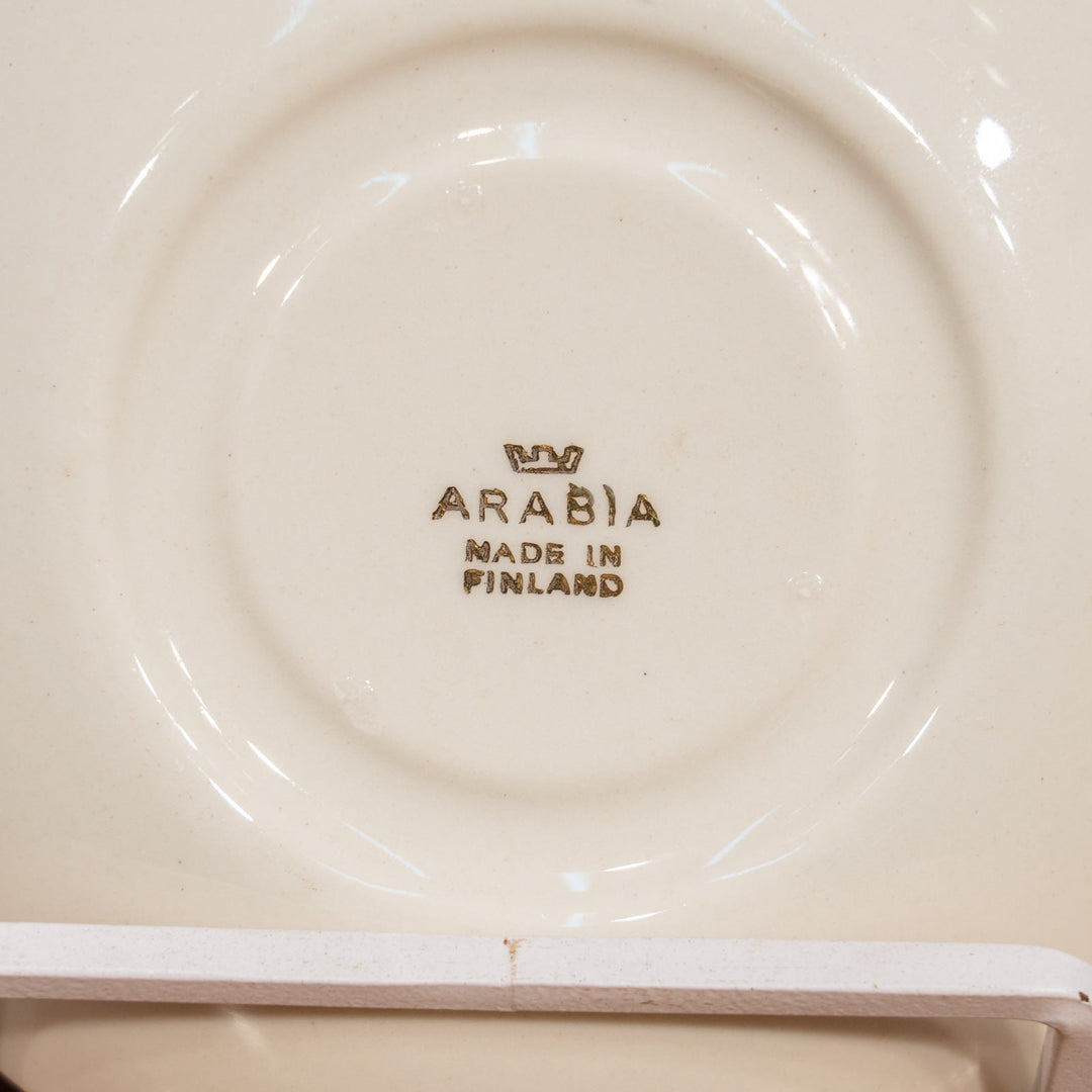 【ARABIA アラビア】フィンランドの国や県の紋章が描かれた モカカップ＆ソーサー /25D-C