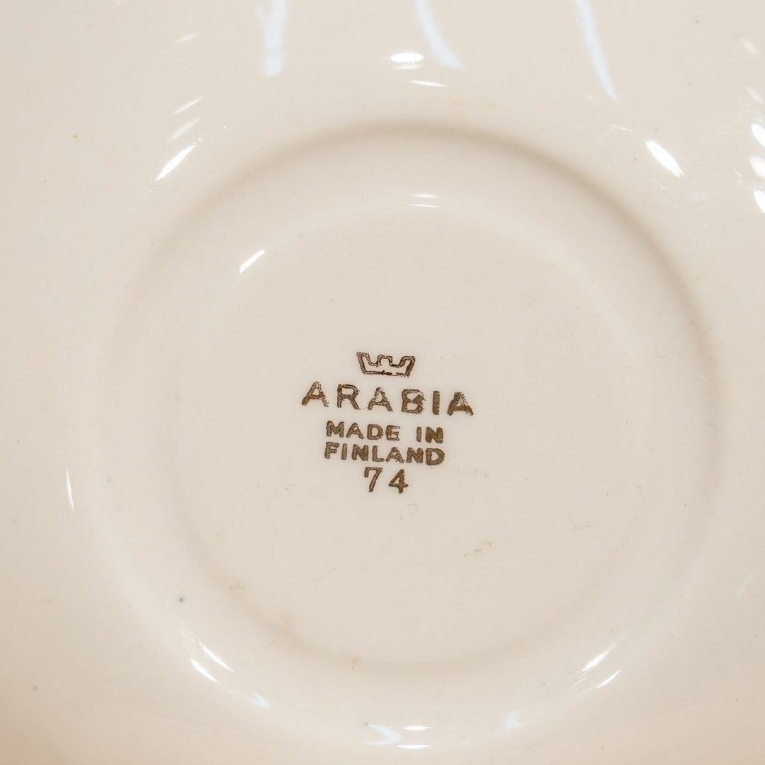 【ARABIA アラビア】フィンランドの国や県の紋章が描かれた モカカップ＆ソーサー /25D-A