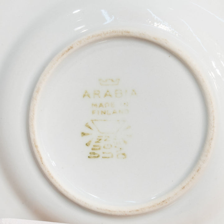 【ARABIA アラビア】こっくりした飴色が上品 ソースボート&スタンド