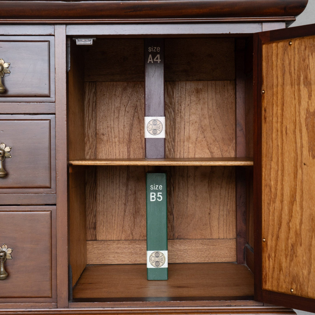 美しいパーケトリーの装飾が印象的 ミラーバックサイドボード /25D