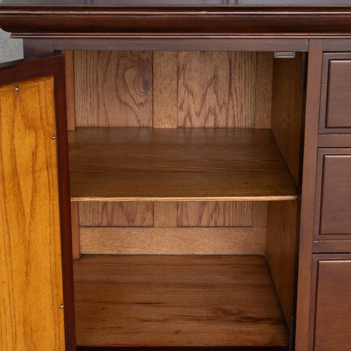 美しいパーケトリーの装飾が印象的 ミラーバックサイドボード /25D