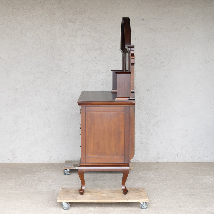 美しいパーケトリーの装飾が印象的 ミラーバックサイドボード /25D