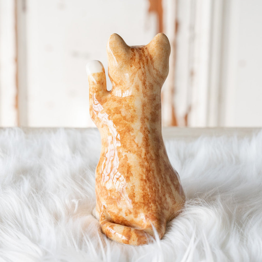 【Winstanley Cat ウィンスタンレイ キャット】◇招き猫を思わせる前足を上げたフォルムが印象的 Ginger ジンジャー /25F