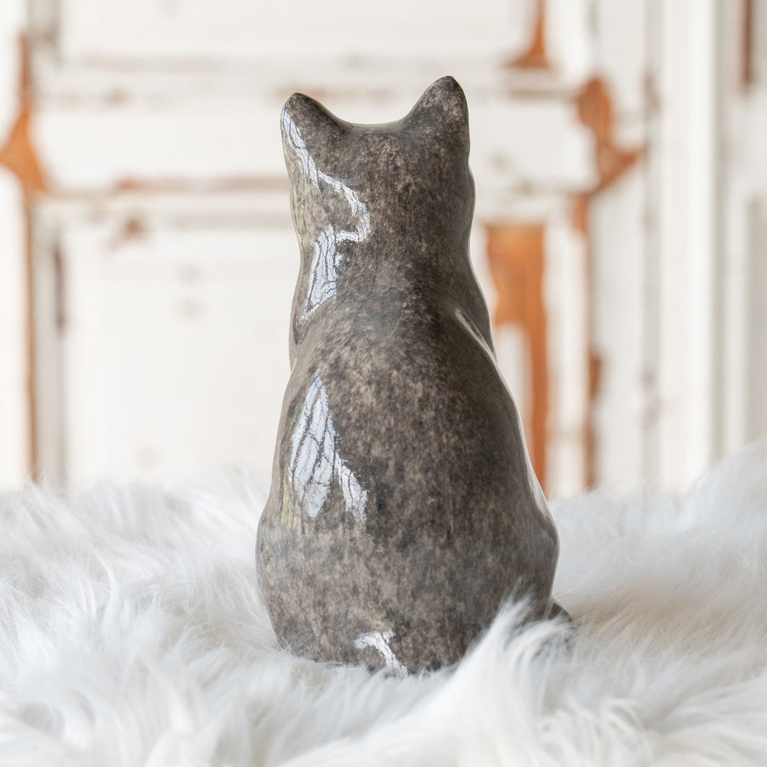 【Winstanley Cat ウィンスタンレイ キャット】◇ちょこんと座った姿が可愛らしい Solid grey グレー /25F