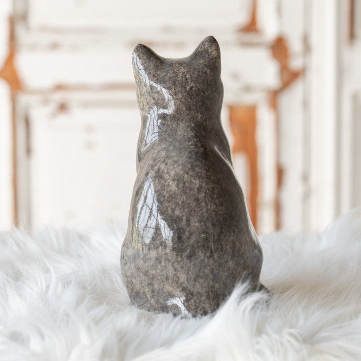 【Winstanley Cat ウィンスタンレイ キャット】◇ちょこんと座った姿が可愛らしい Solid grey グレー /25F