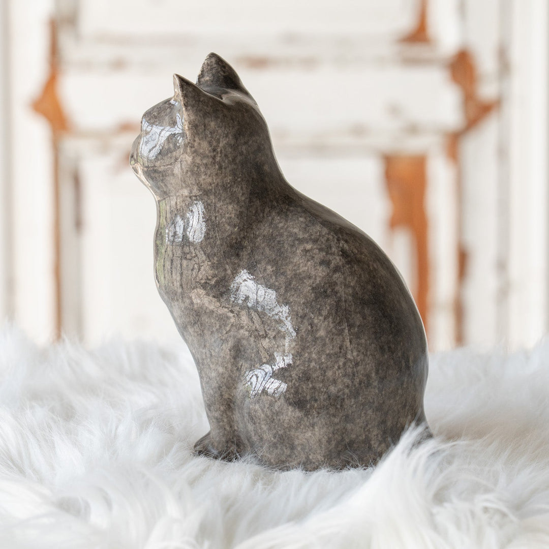 【Winstanley Cat ウィンスタンレイ キャット】◇ちょこんと座った姿が可愛らしい Solid grey グレー /25F
