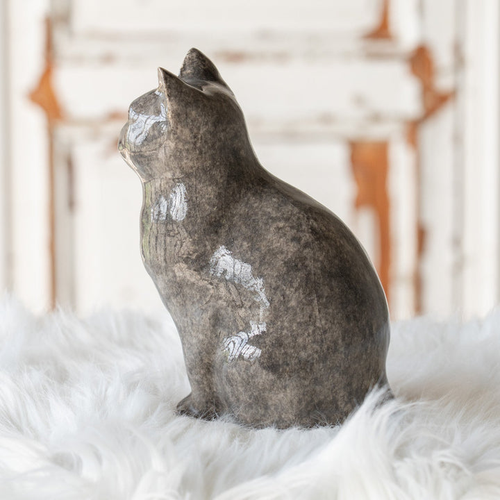 【Winstanley Cat ウィンスタンレイ キャット】◇ちょこんと座った姿が可愛らしい Solid grey グレー /25F