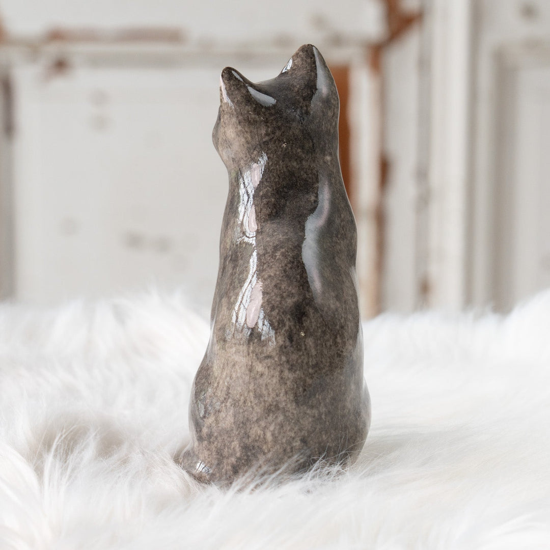 【Winstanley Cat ウィンスタンレイ キャット】◇小首をかしげた不思議そうな表情が魅力 Solid grey グレー /25F