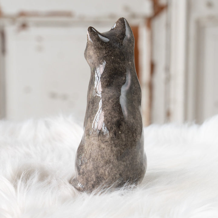 【Winstanley Cat ウィンスタンレイ キャット】◇小首をかしげた不思議そうな表情が魅力 Solid grey グレー /25F