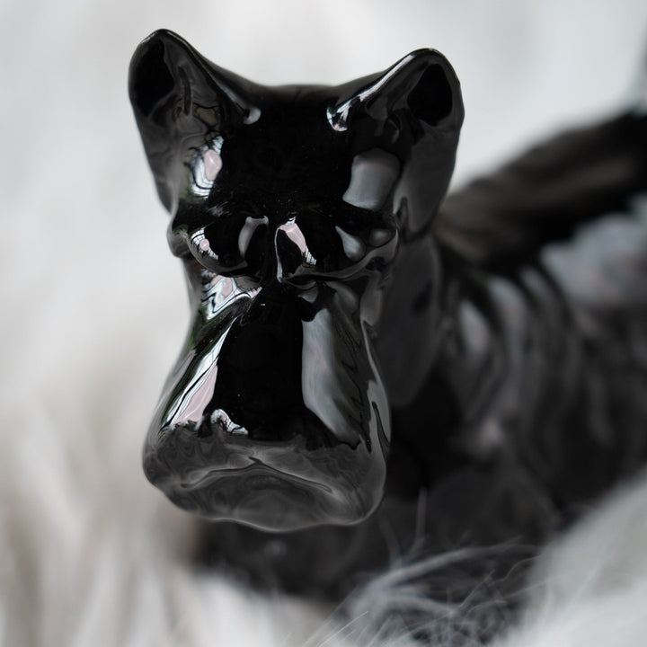【BESWICK ベスウィック】ちょこんと伸びたしっぽが可愛らしい スコティッシュテリア ドッグフィギュリン /25F